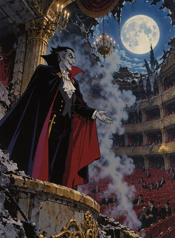 Lorakrea80anime0.7an Elegant Adult Vampire Count Wearing A C...