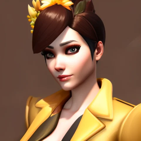Symmetry1.1 Portrait Of Floral1.05 Tracerx As A Beautiful Go... — Stable Diffusion AI Prompt: (symmetry:1.1) (portrait of floral:1.05) tracerx as a beautiful goddess, (assass...