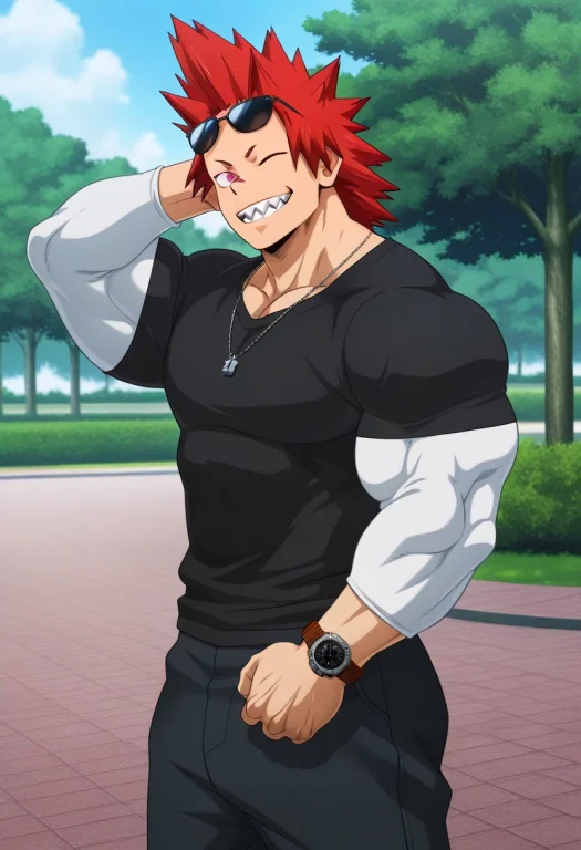 Gu2r3u3f, Lorakiriillustrious0.8, 1boy, Solo, Kirishima Eiji...