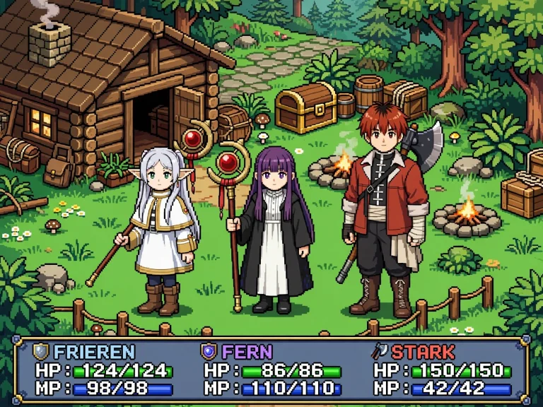 Transform The Anime Characters Frieren, Fern And Stark Into...
