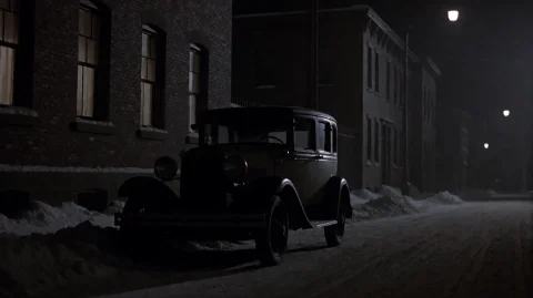 Rdtprdtn2002, A Vintage Sedan, Its Silhouette Barely Visible... — Stable Diffusion AI Prompt: rdtprdtn2002, A vintage sedan, its silhouette barely visible, sits parked on a s...