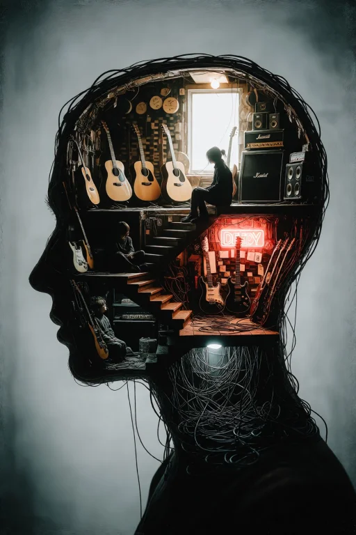 Zidiusart, A Surreal Conceptual Oil Painting Showing A Profi...