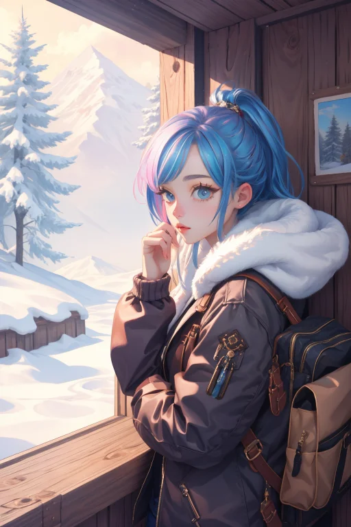 1girl, Loramimonel1, The Age Of Insanity, Winter, Hipster Ar...