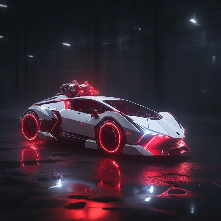 A Hyper-realistic Mechanical Cyborg Spotted Hyena, Cyber-str...