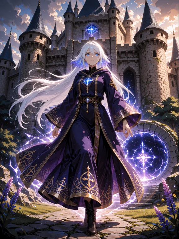 A Dynamic Anime Key Visual Featuring Yuna From Final Fantasy...