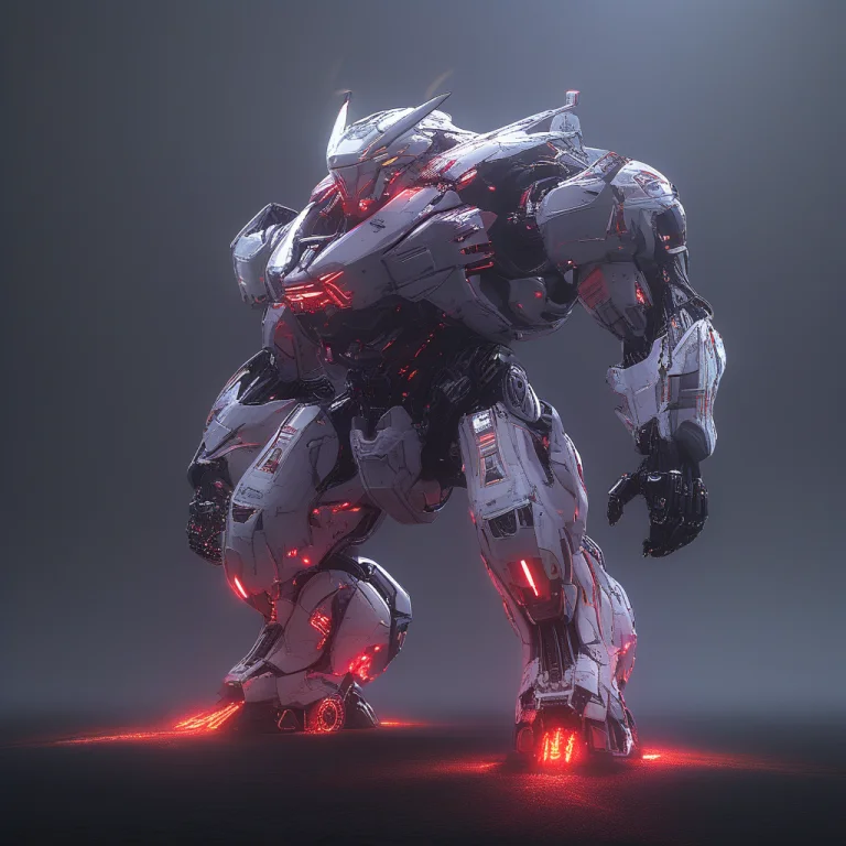Giant Bipedal Vehicle, Mecha, Robot, Heavy Armor, Large Cann...