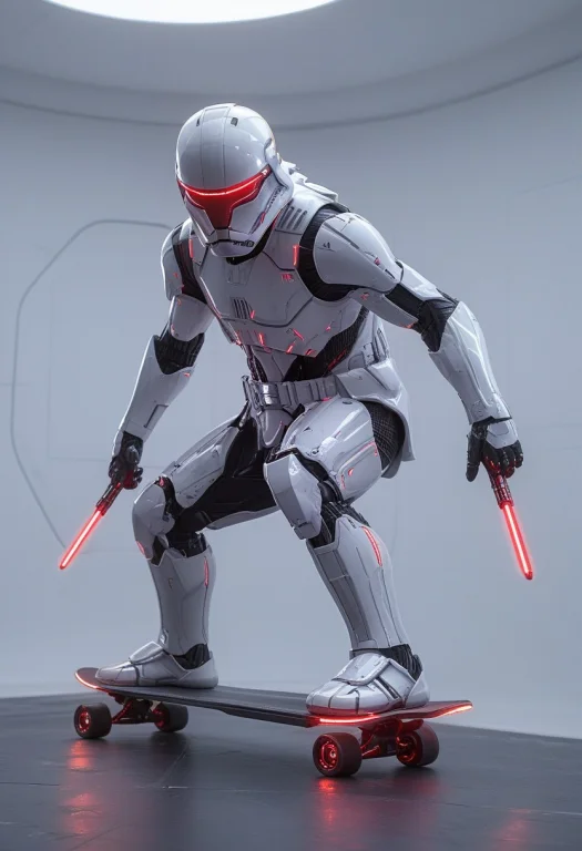 Whiteember, Darth Vader Doing A Kickflip On A Skateboard, Co...