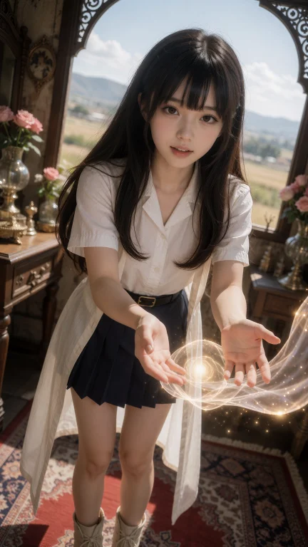 Kagome Higurashi,teasingopen Hand Gesture1970s Bo Ho Maxi Dr...