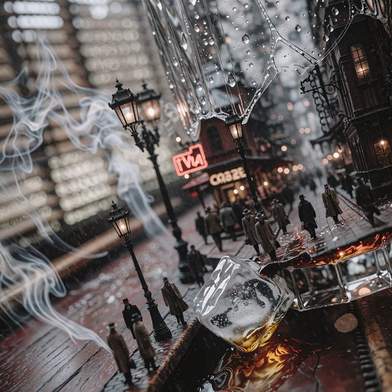 A Low-angle Macro Shot Captures A Cynical, Claustrophobic Wo...