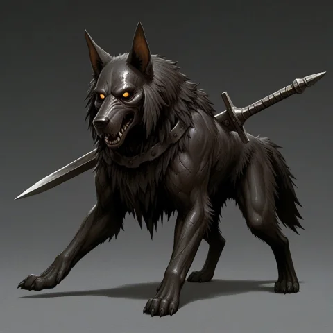 War Lord Dog,kemono,has A Sword — Stable Diffusion AI Prompt: war lord dog,kemono,has a sword