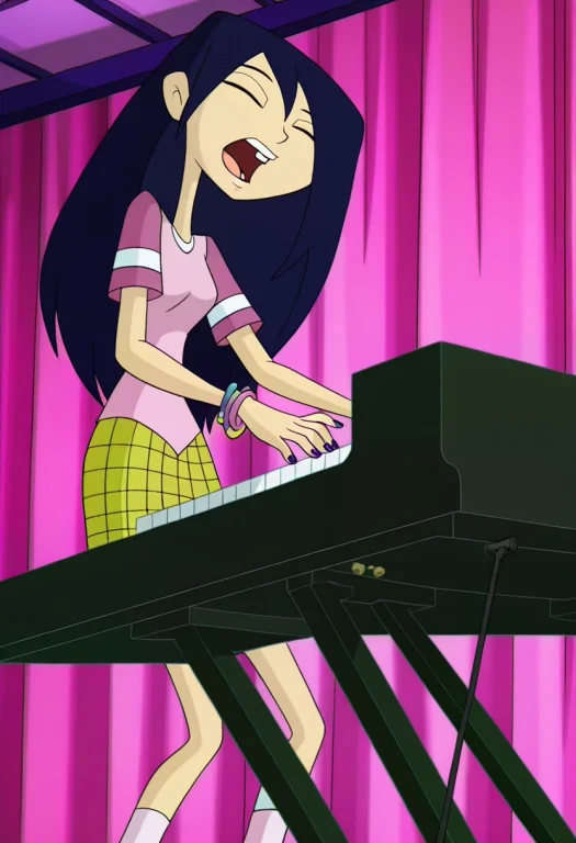 Worst Quality, Instrument, 1girl, Closed Eyes, Solo, Skirt,...