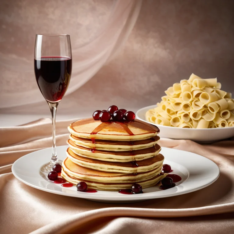 Foodsilkchampagne3, Product Photography Of A Stack Of Pancak...