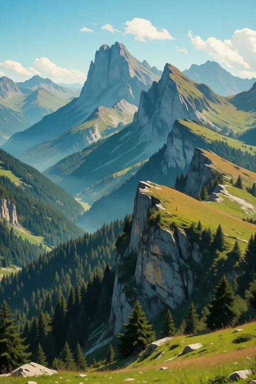 Nature, A Stunning Vertical Landscape Photograph Of A Dramat...