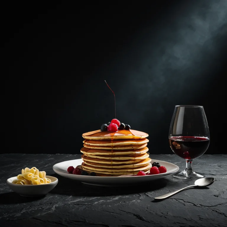 Fooddarkmoody2, Product Photography Of A Stack Of Pancakes,...