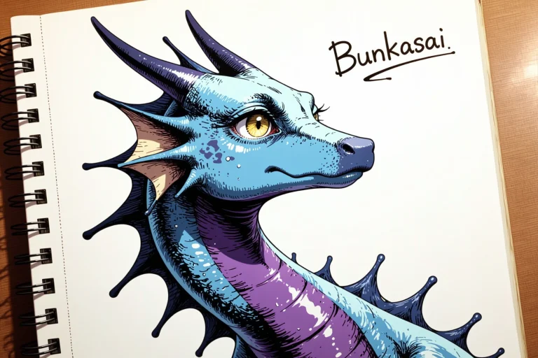 The Subject Is A Page With A Flat 2d Hand-drawn Colourful In...