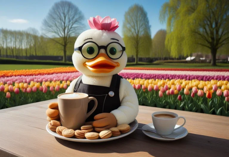 Jaynl-tm, Made Of Tulips, A Hip Anthropomorphic Rubber Duck...
