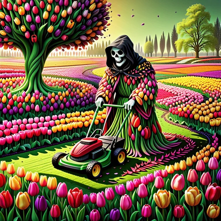 Jaynl-tm, Made Of Tulips, Masterpiece, Highly Detailed, Funn...