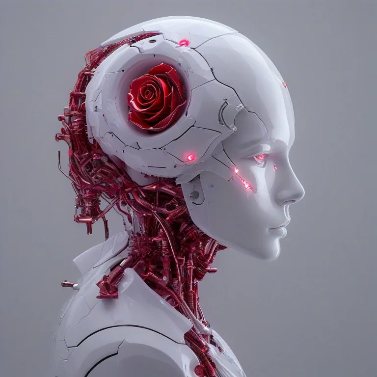 Whiteember, Rose, Beautiful, Surreal, Mechanical
