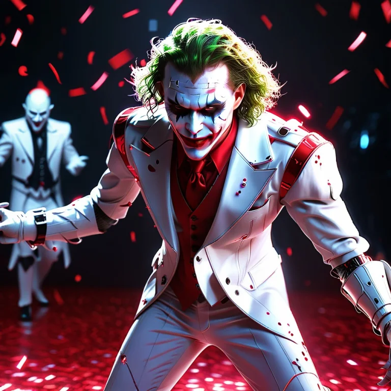 Whiteember, The Joker In White Jester Armor Dancing Clumsily...
