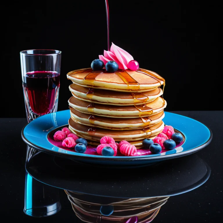 Foodneonnight, Product Photography Of A Stack Of Pancakes, O...