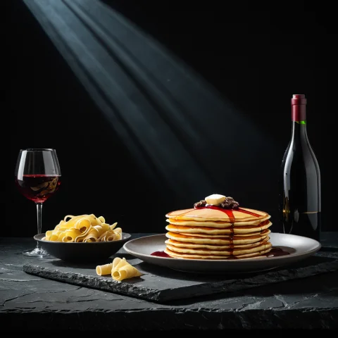 Fooddarkmoody3, Product Photography Of A Bowl Of Pasta, On A... — SDXL AI Prompt: fooddarkmoody3, product photography of a bowl of pasta, On a dark slate surface...