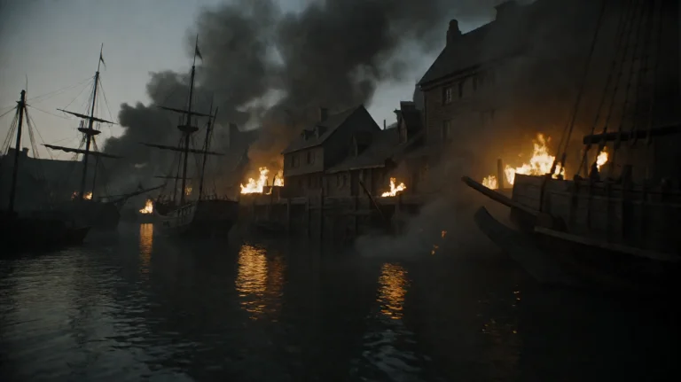 Gmthrnsssn6, A Harbor Is Engulfed In Chaos As Fires Rage Thr...