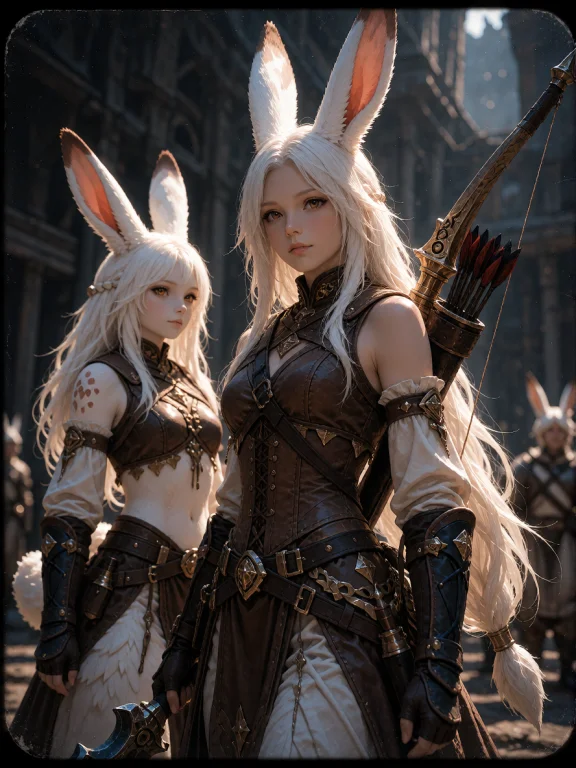 Photograph Fran, Final Fantasy Xii, White-haired Viera, Rabb...