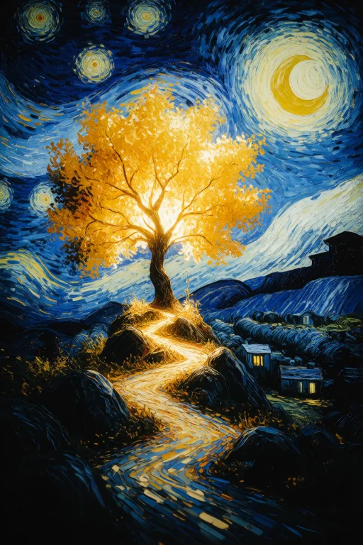 Zidiusart, A Vertical Oil Painting Masterpiece In The Style...