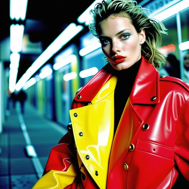 Supermodel, In The Style Of Claude Montana, 1980s Power Dres...
