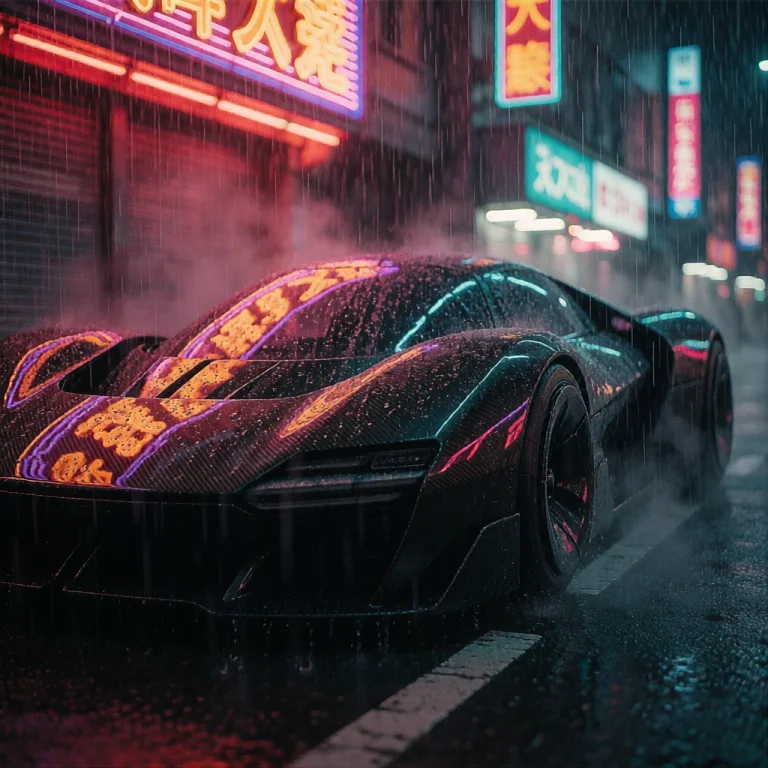A Gritty Cinematic Raw Photograph Of A Futuristic Cyberpunk...