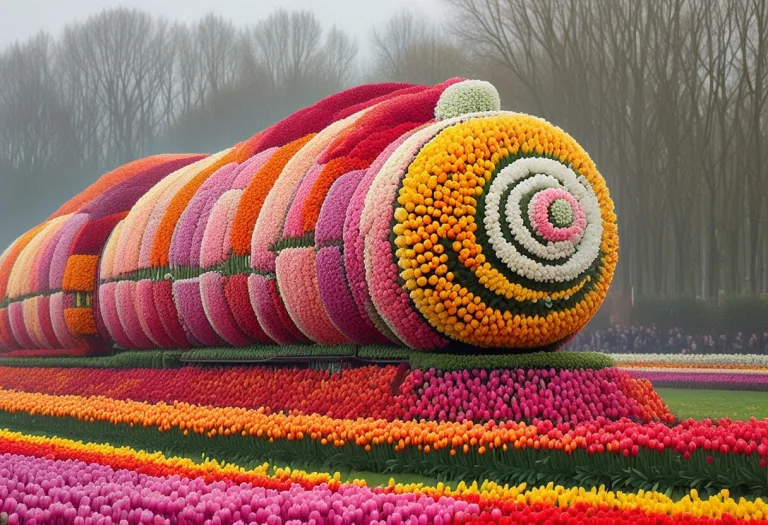 Train Made Of Tulips, Jaynl-tm