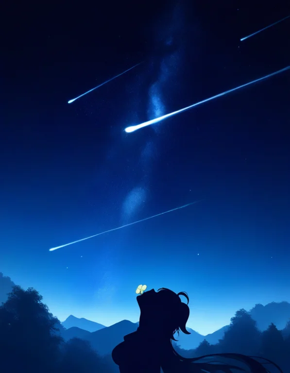 1girl, Ganyu Genshin Impact, Solo, Silhouette, Black Skin, Q...