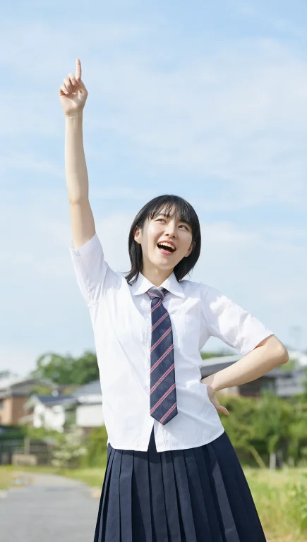 日本高中生，夸张表现力，夏天，生命力