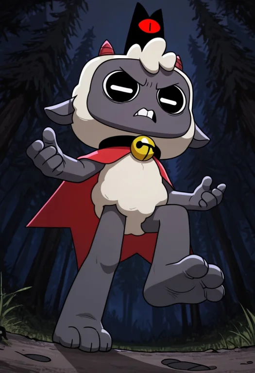 L4mb3rt, Male, Furry Male, Anthro, Solo, Lamb, Grey Skin, Wh...