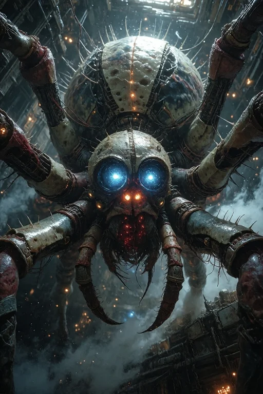 A Miniature Biomechanical Spider, Hiding Inside A Gigantic F...