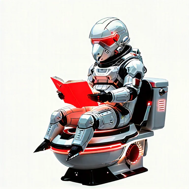 A Pigeon Wearing A Miniature Glossy White Astronaut Helmet W...