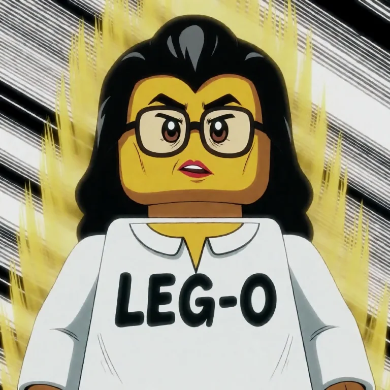 Galosengen Anime Image Of Nemonemo, A Lego Figure With Long...