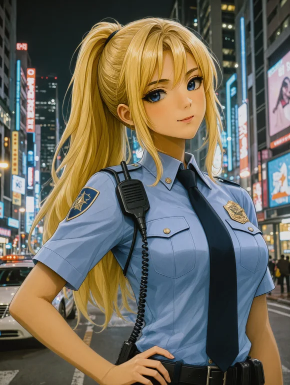 A Medium Close-up Shot Of An Attractive Anime-style Female P...