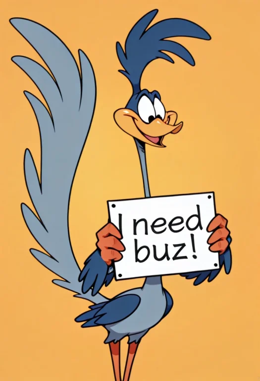 Rdrnr, Roadrunner Male, Solo, Black Eyes, Light Blue Feather...