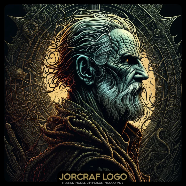 In Profile The The Sad Old Man One Head1.1 Portrait, Symmetr...
