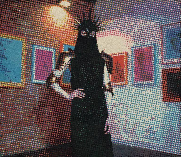 Opulentdarkness A Person Stands In A Brick-walled Gallery Le...