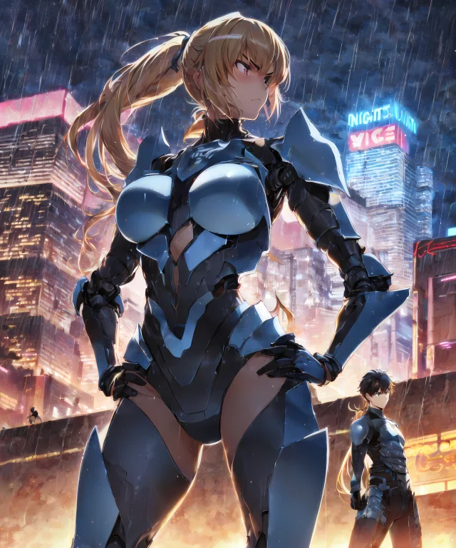 1boy, Serious, Robot Armor, Masterpiece, Best Quality