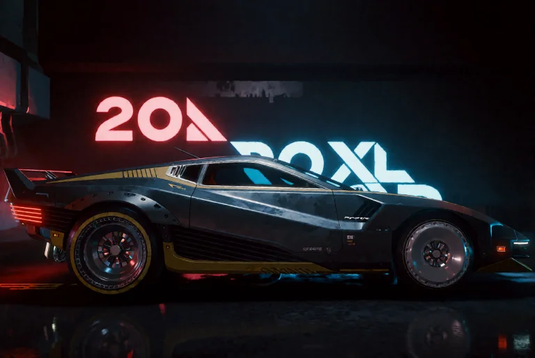 This Is A Sideview Of A Futuristic Car Named Quadra From Cyb...