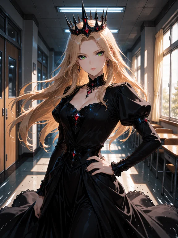 A Dynamic Anime Key Visual Featuring Edea Kramer From Final...