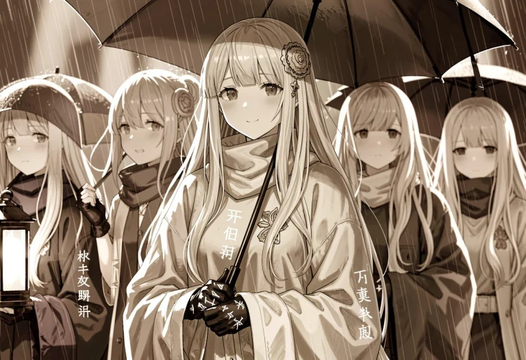 Multiple Girls, Very Long Hair, Silver Hair, Hair Ornament,...