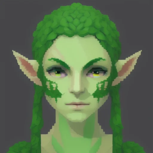 Realistic Role-playing Face Portrait Painting Of A Beautiful...
