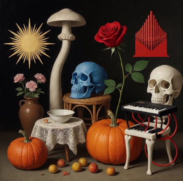 Random And Chaotic Blend Of Styles And Media In A Surrealist...