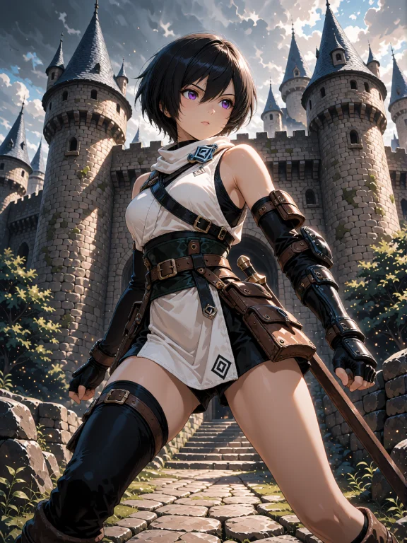 A Dynamic Key Visual Anime Illustration In Vibrant Studio-st...