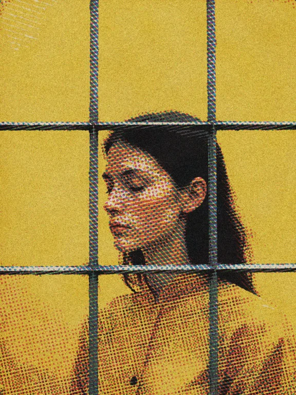 Bradhamel Art Style A Womans Face In Profile Positioned At O...