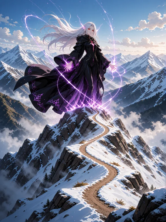 A Dynamic Anime Key Visual Featuring Ultimecia From Final Fa...